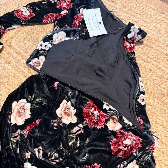 Revolve NICHOLAS Black Floral One-Shoulder Dress - Picture 7 of 9